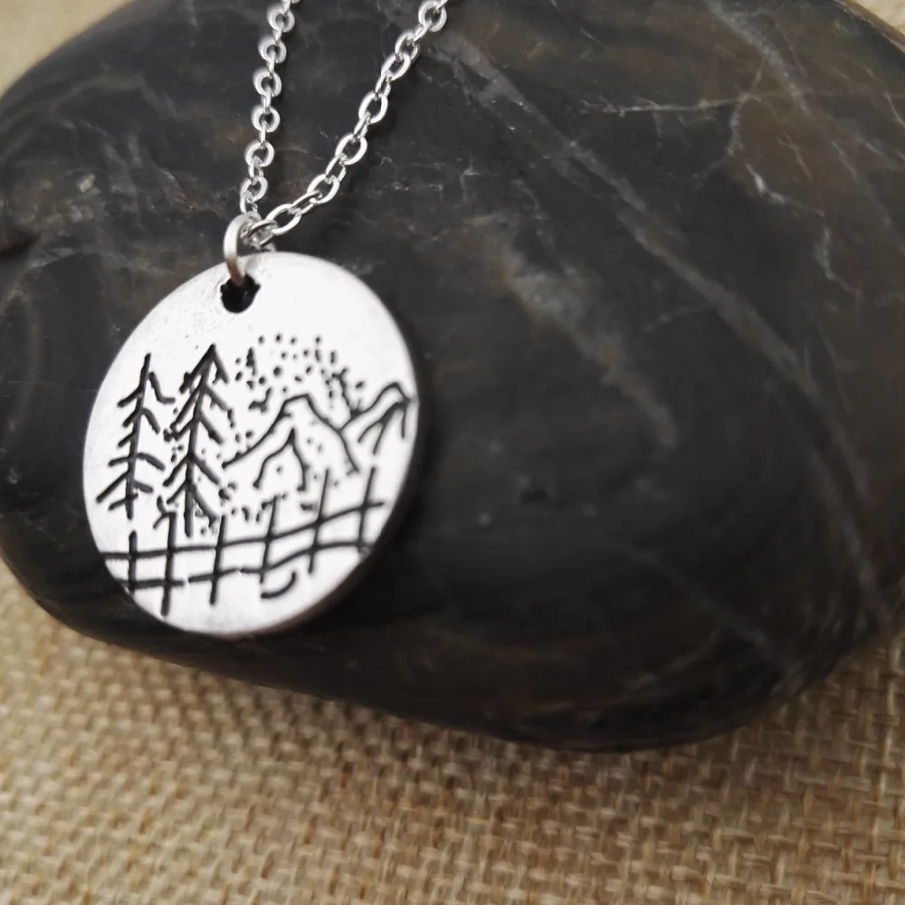 camping necklace Lover Gift 