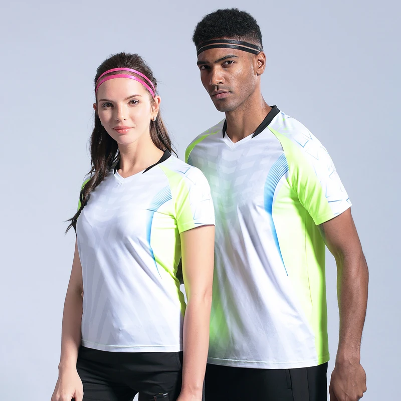 Мужская и женская спортивная одежда, футболки для бадминтона, Майки для игры в гольф, настольный теннис, футболка для бега, спортивная одежда, футболки, быстросохнущие, дышащие