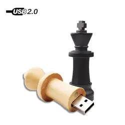 В форме шахмат 2019 деревянные USB флешка USB 2,0 128 MB 4ГБ 8ГБ 16ГБ 32ГБ 64ГБ 128 GB U флэш-накопитель Водонепроницаемый Usb флешка
