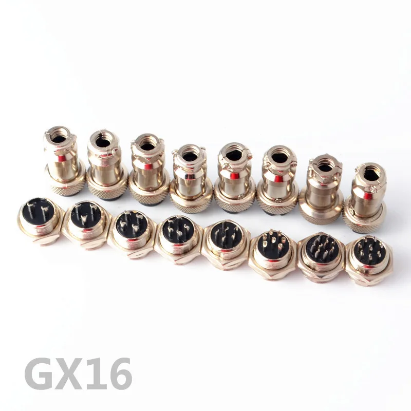 1 комплект GX16 16 мм Мужской и Женский провода Панель разъем круговой авиации