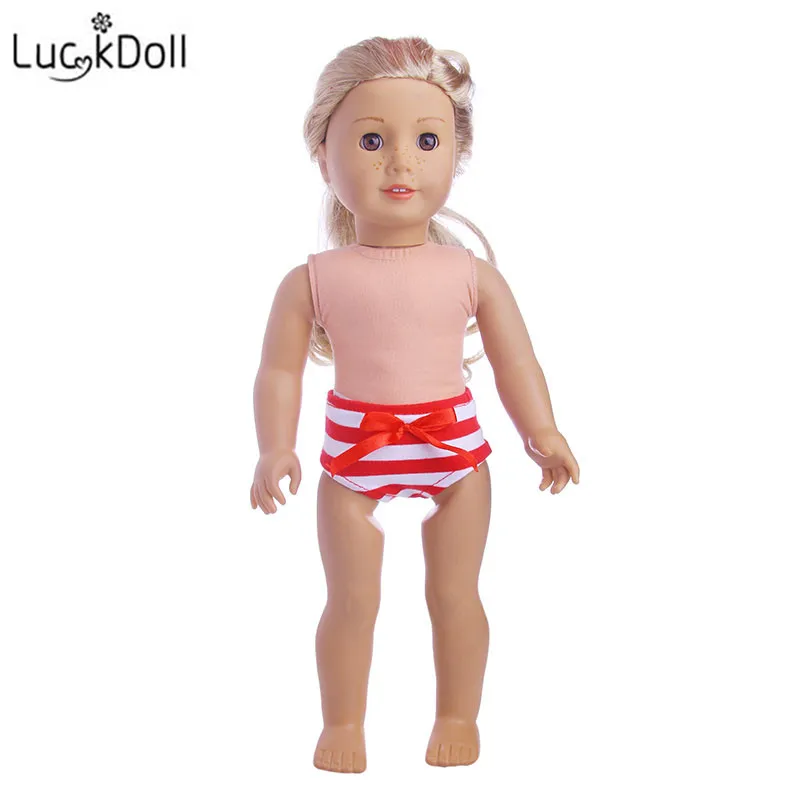 LUCKDOLL Crossbar Doll Panties For 18-inch American Doll Or 43 cm Doll Accessories