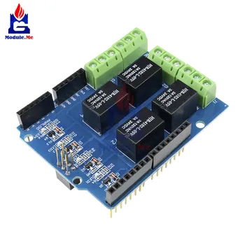 

Relay Shield Interface 5V 4 Four Channel Module For Arduino Signal Control Power Expansion Drive Board DC 3.3v 5v Red Indicator