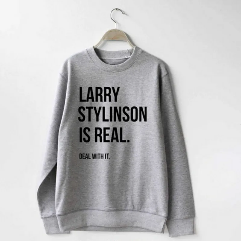 Larry Stylinson is Real Deal With It Louis Tomlinson Harry Styles Sweatshirt hoodies Unisex