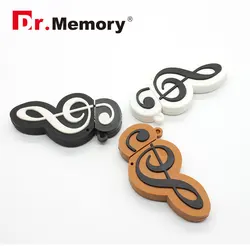 Mini clé Usb 2.0, support à mémoire de 8GB 16GB 32GB, lecteur Flash, Note de musique, dessin animé, cadeau pour fille 