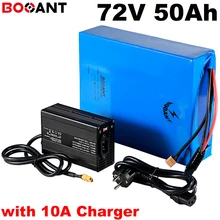 20S 17P 72v 50ah scooter lithium battery for Samsung 18650 cell 72v 5000w electrical bike battery +100Amps BMS +84v 10A Charger