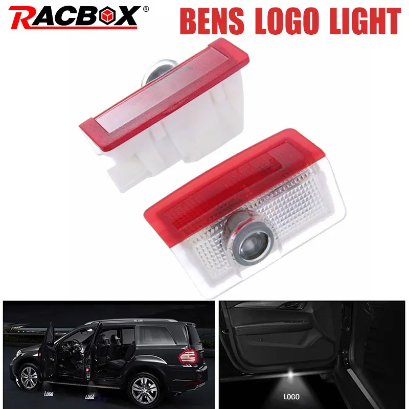 

2pcs For Mercedes Benz A C E M Class AMG 4MATIC W205 W176 W212 W166 Styling Car LED Door Logo Welcome Projector Light