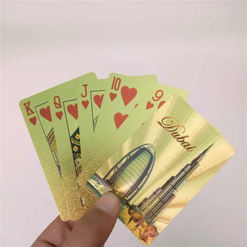 Buy Standard Deck Gold Foil Playing Cards Dubai