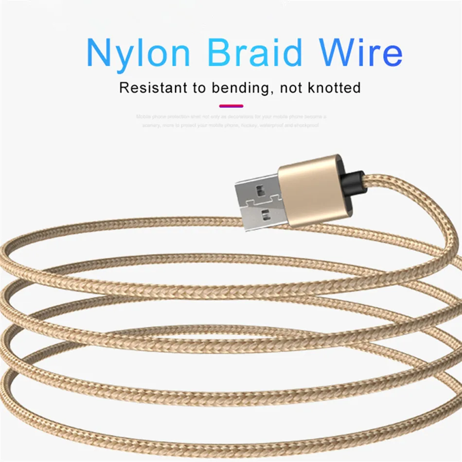 NOHON 3 в 1 быстрый светодиодный магнитный кабель для зарядки 8 Pin Micro usb type C для iPhone X 7 8 6 Xiaomi 4 Магнитный кабель для зарядки