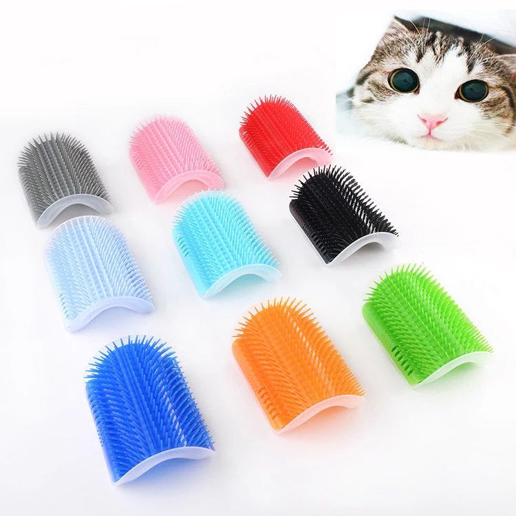 

2019 Pet Cat Groomer For Cat Grooming Tool Hair Removal Comb Dogs Cat Brush Hair Shedding Massage Device With Catnip