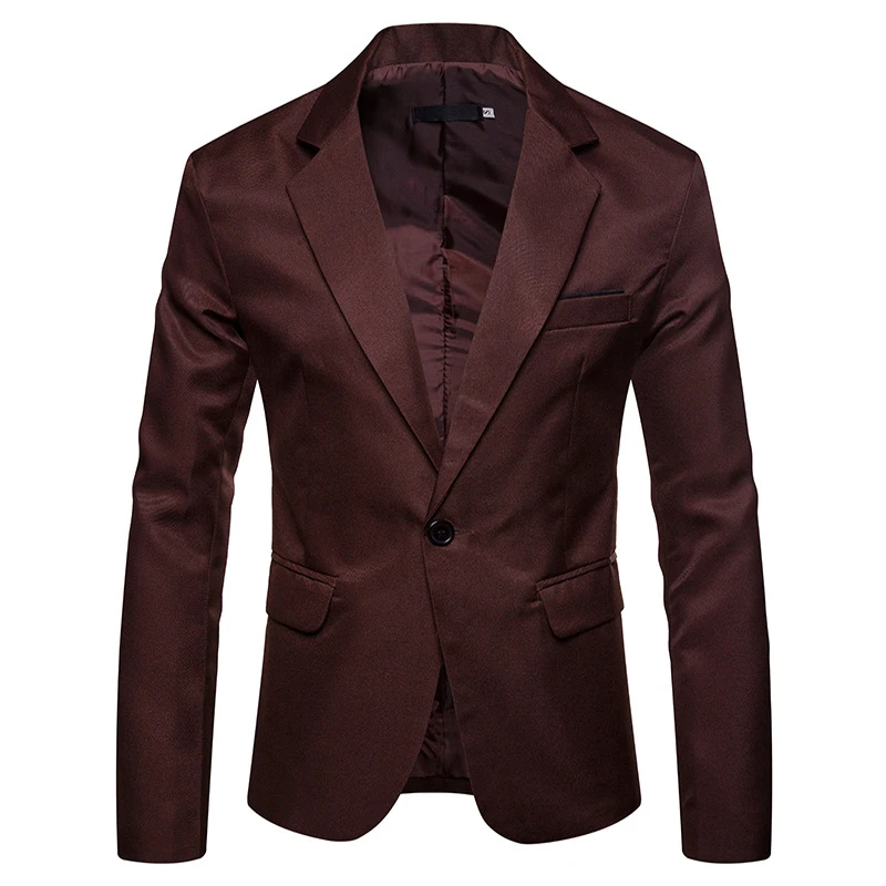 Черный пиджак Для мужчин 2018 бренд Slim Fit одной кнопки костюм Блейзер Для мужчин Бизнес свадебный смокинг жениха платье блейзеры для для