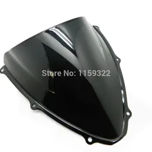 Дымовое Черное Лобовое стекло с двойным пузырьком для Suzuki GSXR 600 750 2006-2007