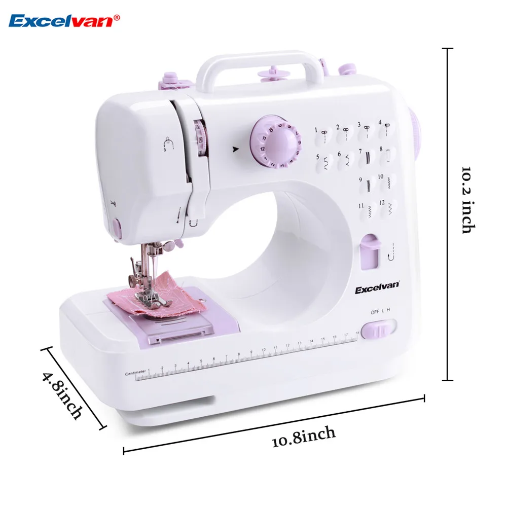 ExcelvanMini Handheld sewing machines Dual Speed Double Thread Multifunction Electric Automatic Tread Rewind Sewing Machine Gift1