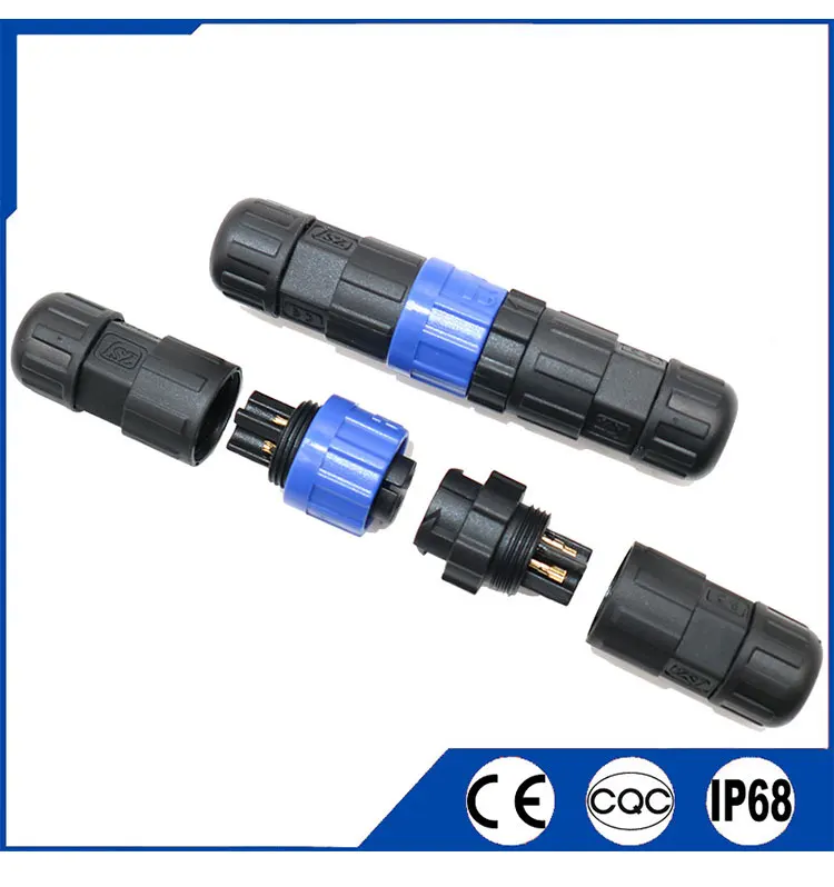 1PC M16 waterproof cable connector IP68 aviation plug socket 2pin3pin4pin5pin6pin7pin8pin9pin10pin11pin12pin quickly connected