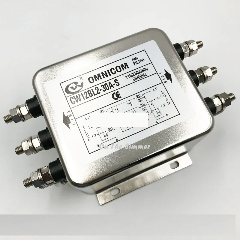 

Filter 380V anti-interference EMI filter outlet DC power supply purifier three-phase three line CW12B