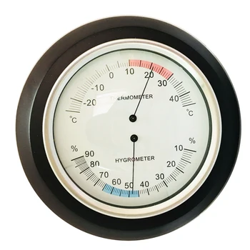 

180mm Hot selling Wall mounted household thermometer hygrometer high accuracy pressure gauge air weather instrument barometer