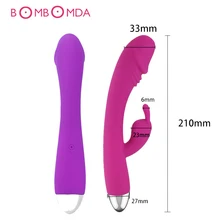 Rabbit Magic AV Wand Vibrator Stick Dildo G Spot Stimulate Vagina Massage Vibrating Masturbators Adult Sex Toys For Women Adults