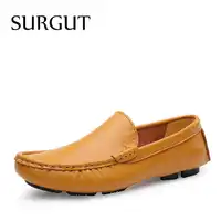 SURGUT Loafers ผู้ชายรองเท้า Breathable สบายรองเท้าหนังฤดูใบไม้ผลิฤดูร้อนแฟชั่นสำหรับรองเท้า Man Plus ขนาด 35- 50
