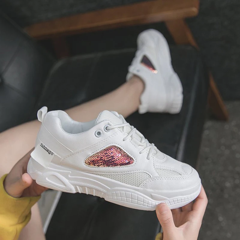 

Fashion Women Shoes Ladies Lace-up Casual Shoes Vulcanized Sneakers Female Trendy Chunky Dad Shoe Platform Sneakers