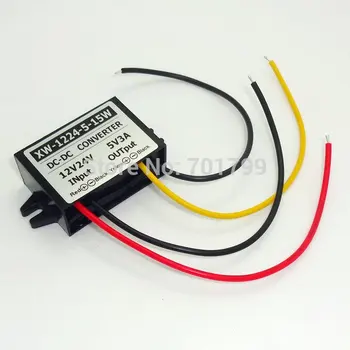

waterproof DC DC buck convertor,DC12V/24V input,DC5V/3A/15W output