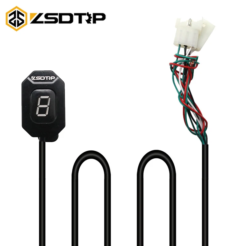 ZSDTRP Red LED Universal Digital Gear Indicator Motorcycle Display Easy