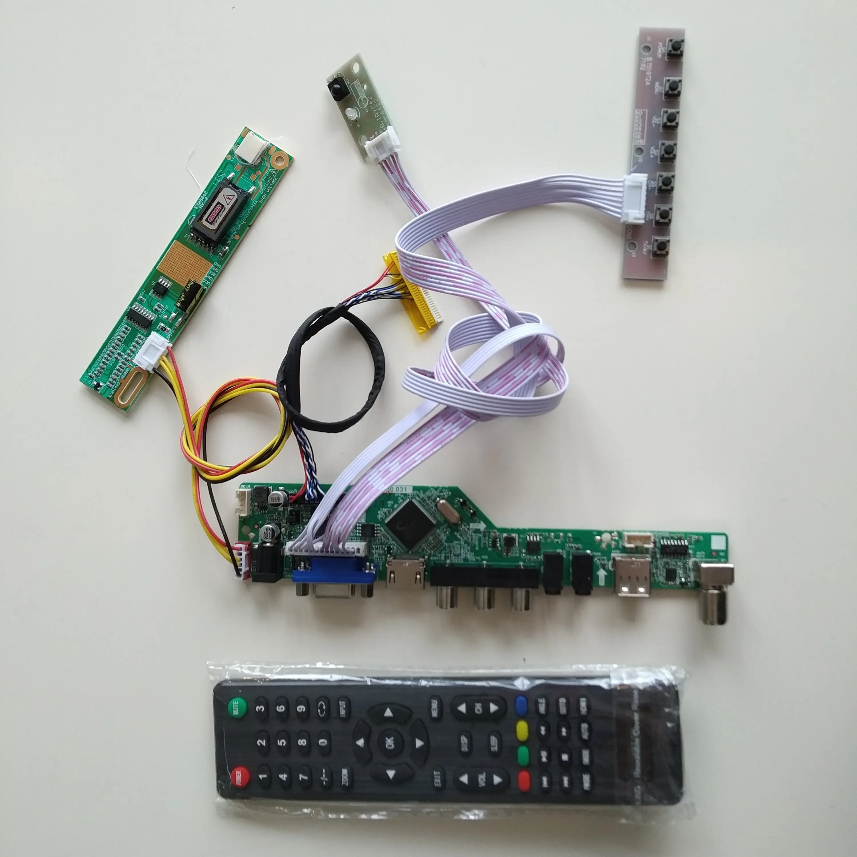  TV TV56 USB AV Audio DVI VGA LCD RF HDMI Controller board Kit for 17.1 LP171WP4(TL)(N1)/(TL)(B5) Sc