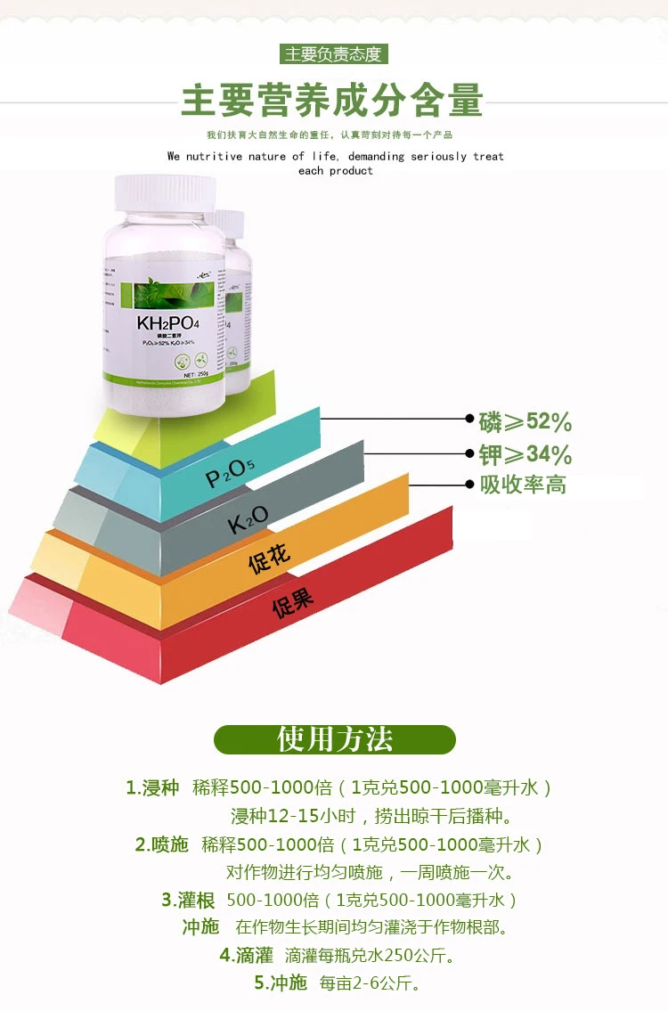 250 г калий диводородный фосфат для овощей и цветов быстросъемное составное удобрение