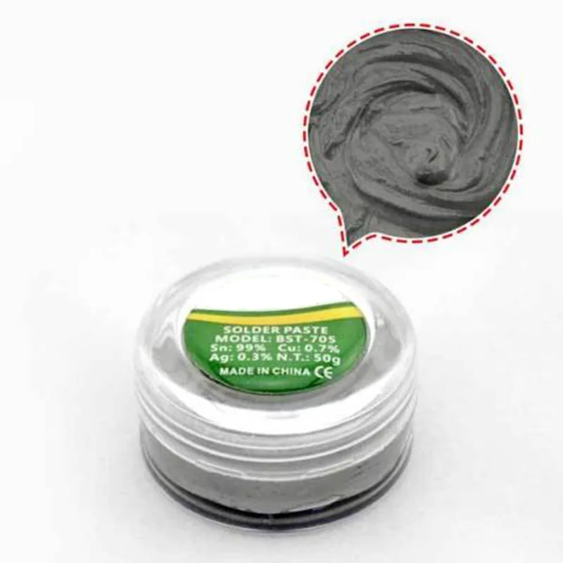 

Strong Adhesive LeadFree Soldering Paste Solder Flux Paste Cream 50g for PCB BGA PGA SMD< Mobile Phones Maintenance Mayitr