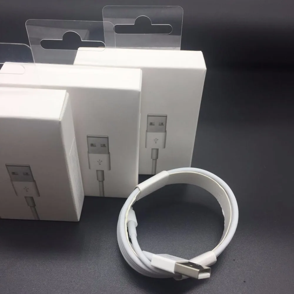 

10 pcs/lot 2 M 3.0mm AAA high quality USB Data Sync Charger Cable For ipad Air iPhone 7 6s 6 plus 5s For IOS10 with retail box