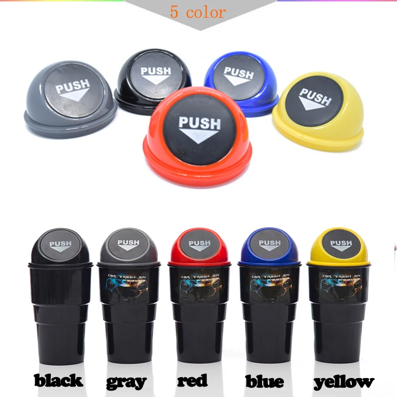 Car Trash Garbage Durable Car Auto Garbage Trash Can Automotive Waste Storage Mini Home Office Auto
