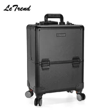 Профессиональный макуп Скалка багаж Спиннер косметический чехол многофункциональная тележка для переноски чемоданов колесная кабина дорожная сумка