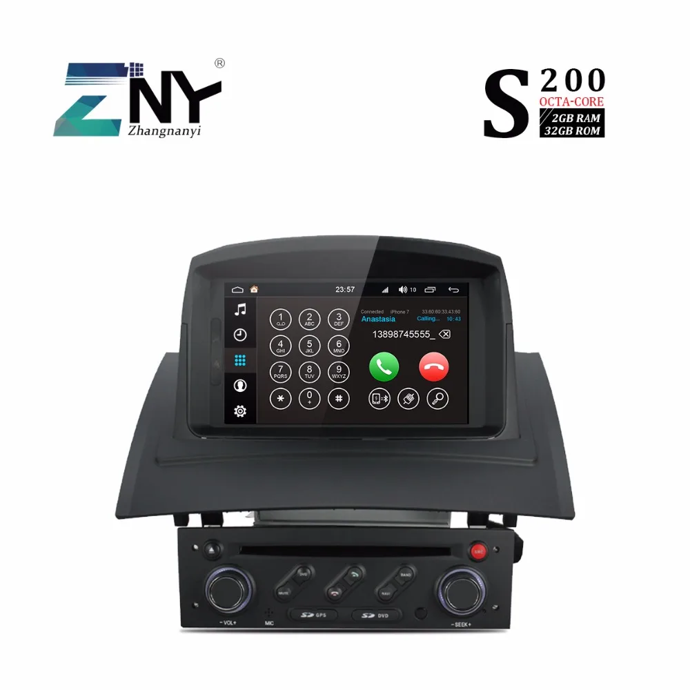 Sale Android 8.0 Auto Radio For Renault Megane 2 2005-2009 Fluence 7" Car Stereo RDS FM Audio Video GPS Navigation Headunit Carplay 3