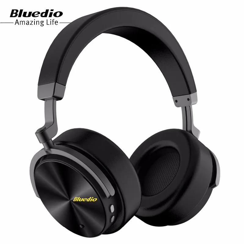 

Bluedio Active Noise Cancelling Wireless Bluetooth Headphones T5 Portable Headset with microphone for phones and music