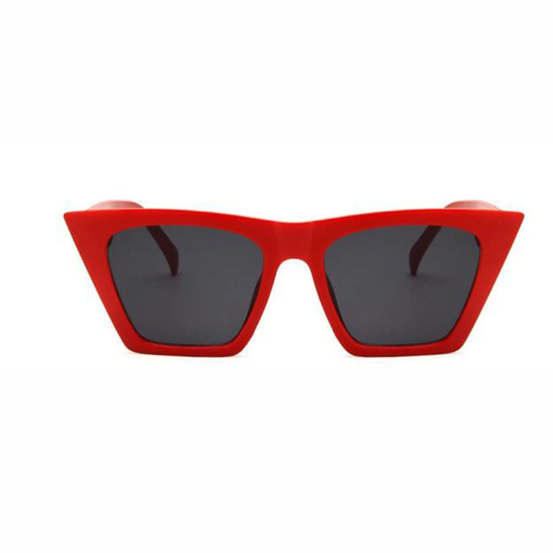 Gafas sol con montura roja para mujer y hombre, lentes de sol femeninas gran personalidad, Ojo de Gato, 2018|Gafas de sol para mujer| - AliExpress