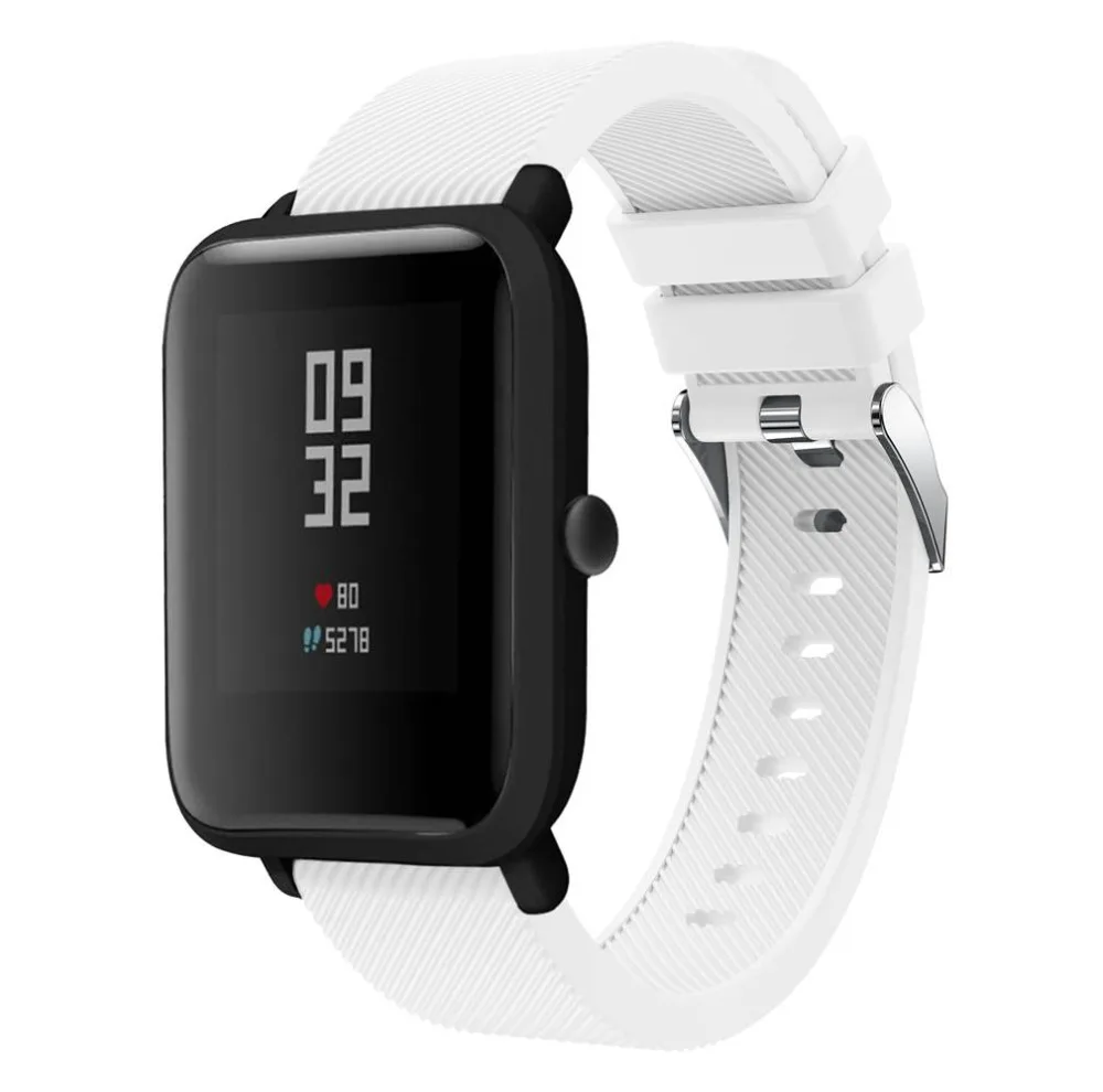 20 мм силиконовый ремешок для часов Huami Amazfit Bip Youth Lite Band для xiaomi huami amazfit Bip BIT PACE Lite Youth ремешок