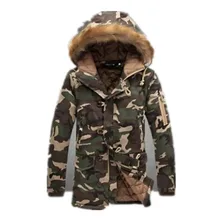 Зимние мужские Длинные куртки камуфляжные удлиненные теплые парки мужские хлопковые длинные камуфляжные пальто
