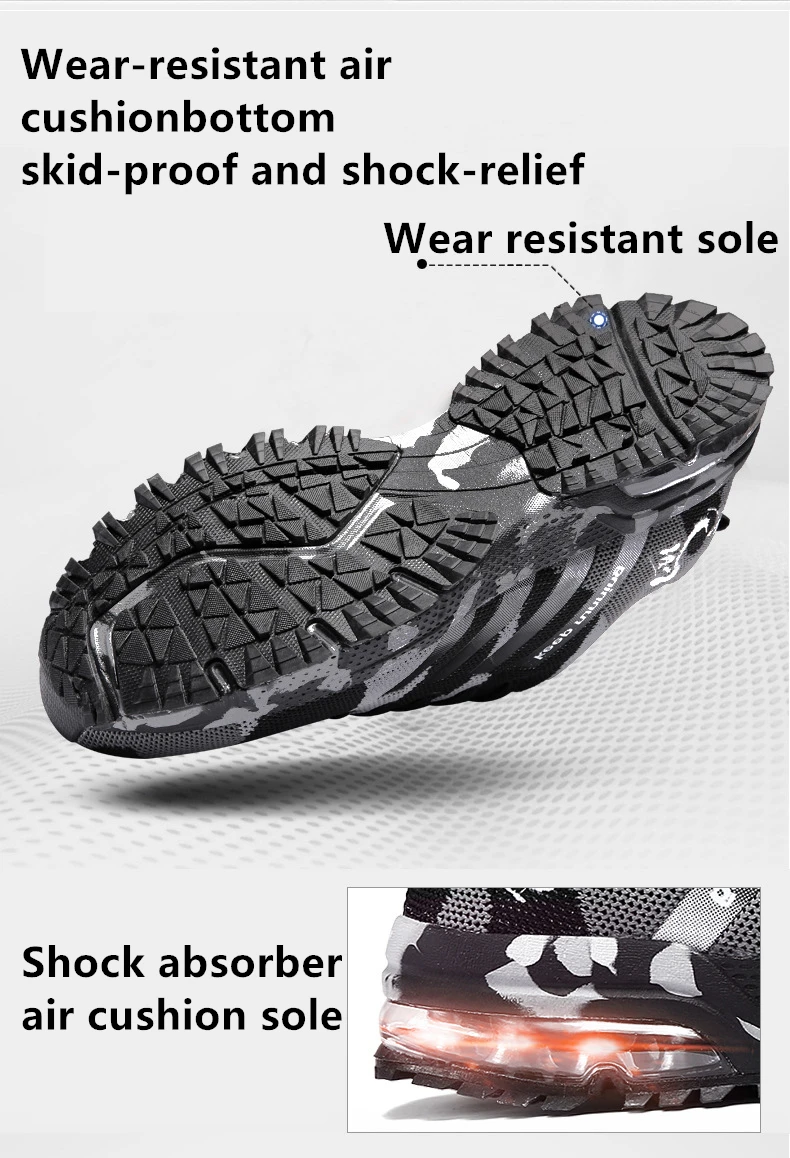 Для мужчин спортивные легкие кроссовки Для мужчин воздушные кроссовки дышащие сетчатые открытый Прогулочные спортивные Мужская обувь, Большие европейские Большие размеры 36–46