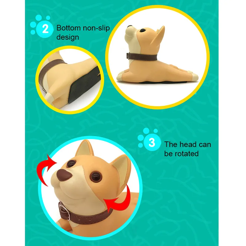 

Cute Dog Cat Door Stopper Doorstop Door Wedge Cartoon Puppy Doors Stop Strong Grip Slip Resistant LB88