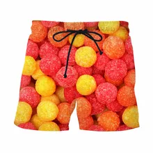 Мяч желе мужские шорты кэжуал Harajuku розовые конфеты летние для серфинга шорты унисекс забавные уличная сетка дышащии эластичные для талии Короткие