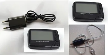 

2pcs alpha pager, 1pc charger, 1pc USB port ID programble cable, PLL or Crystal, frequency 137-930Mhz, wireless Pocsag pager