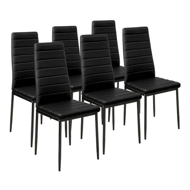 Special Price Newest Modern Upholstered Chair Stripe Padded Loft Lounge Stool 6 PCS Dining Chairs Comfortable Dining Room Furniture Special Price Newest Modern Upholstered Chair Stripe Padded Loft Lounge Stool 6 PCS Dining Chairs Comfortable Dining Room Furniture