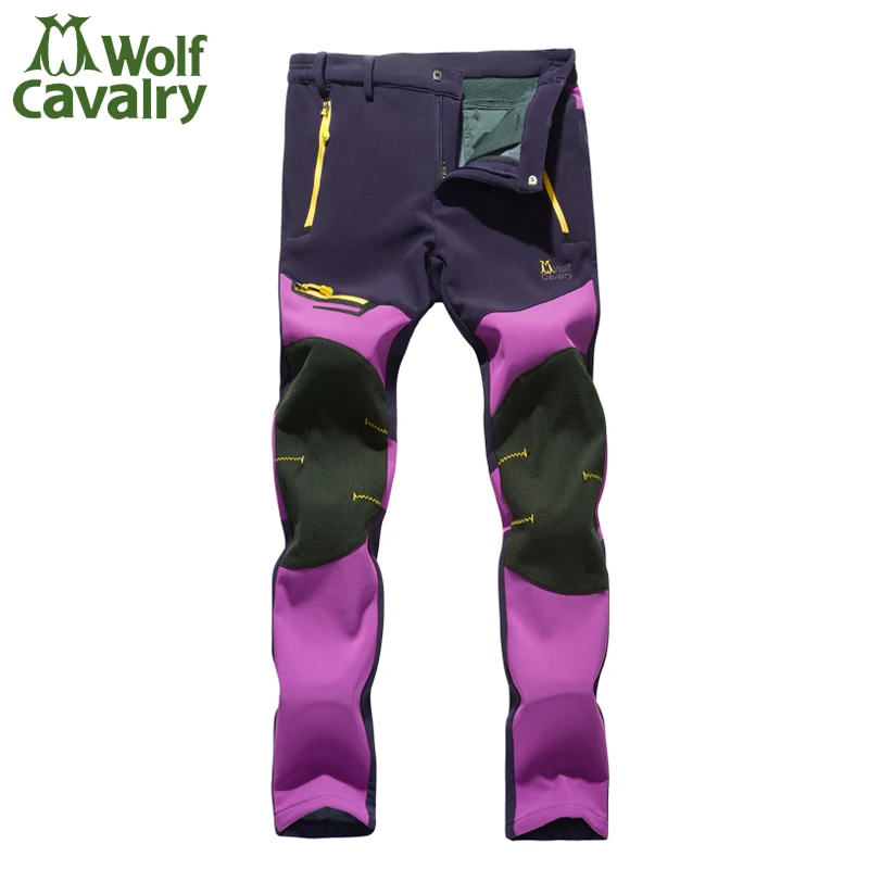 Hiking Pants Women Autumn Windstopper Thermal Softshell Breathable