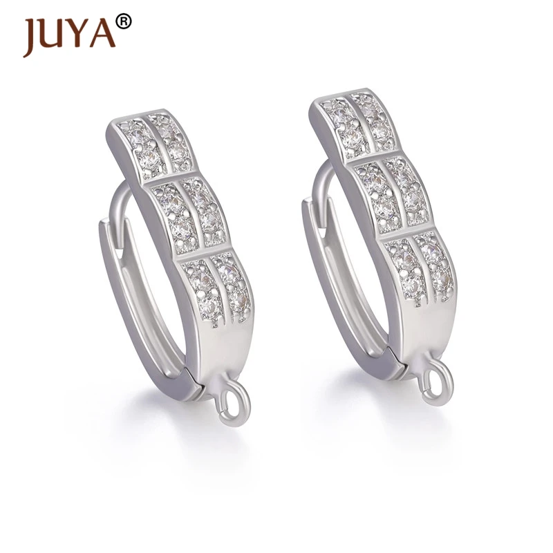 

10pcs/lot DIY Earring Findings Earrings Clasps Hooks Fittings Jewelry Making Findings Accessories CZ Hook Earwire Jewelry