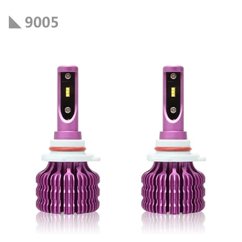 

9005 X9 2Pcs Car LED Headlight Bulbs 6000K 36W 1800LM LED Headlamp Fog Light purple