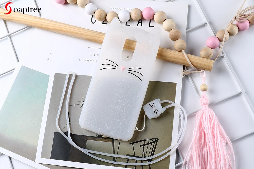 

Soaptree Cases For Samsung S9 S7 S6 S5 S8 Case For Samsung S7 Edge S6 Edge S8 Plus Case Lanyard Silicone Soft Bumper Cover