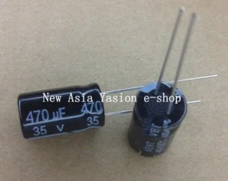 10 pcs 470UF 35V Electrolytic Capacitors 10X16mm | Электронные компоненты и принадлежности