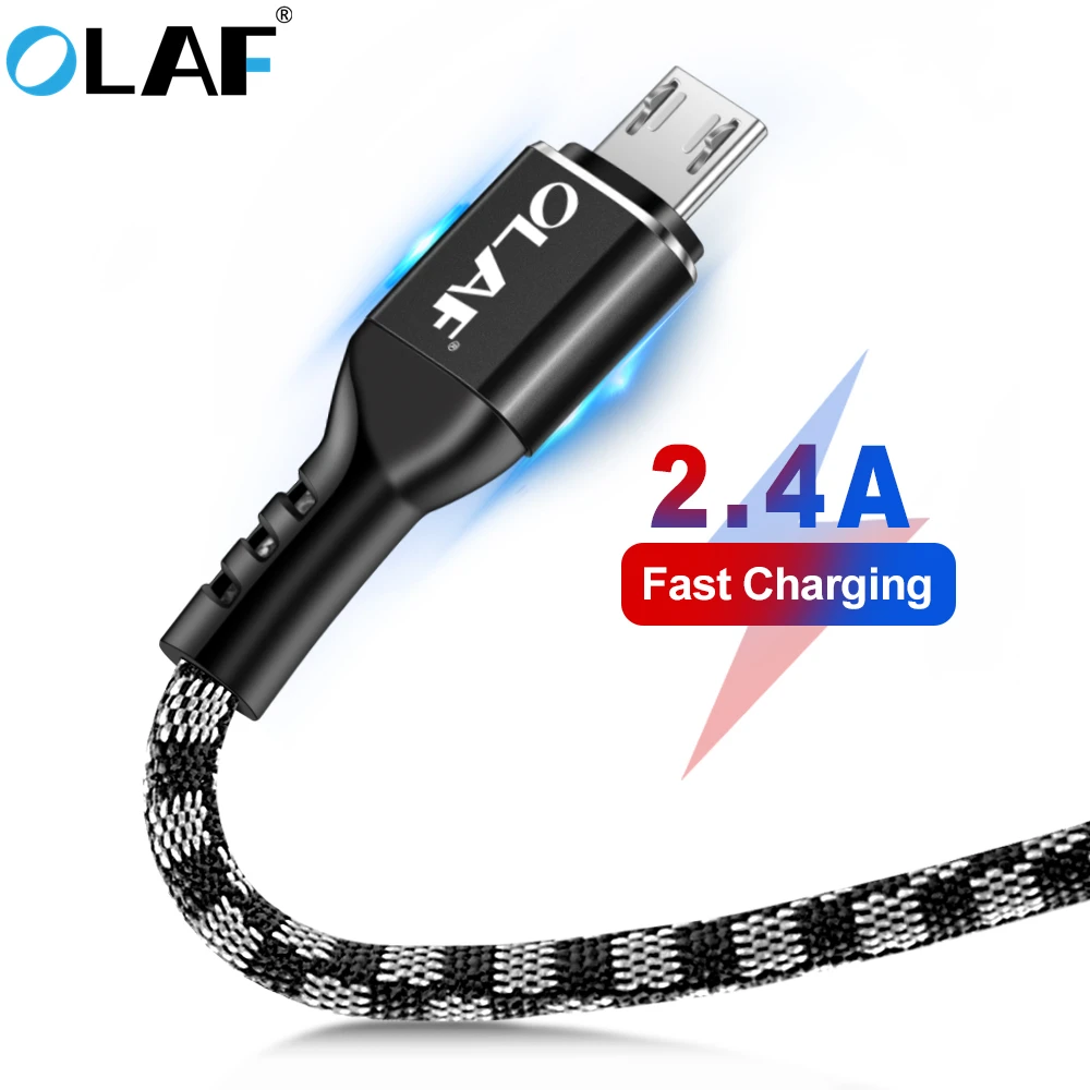 

OLAF Micro USB Type C 1m Fast Charging Type-c USB Cable For Samsung S9 S10 Huawei Xiaomi LG Microusb Android Data USB-C Cable