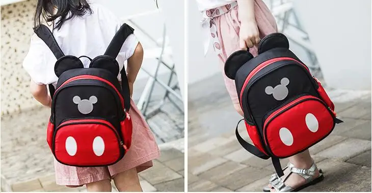 Новая мода мультфильм детский сад рюкзак дети Микки школьные сумки Минни рюкзак для мальчиков и девочек школьные сумки портфель