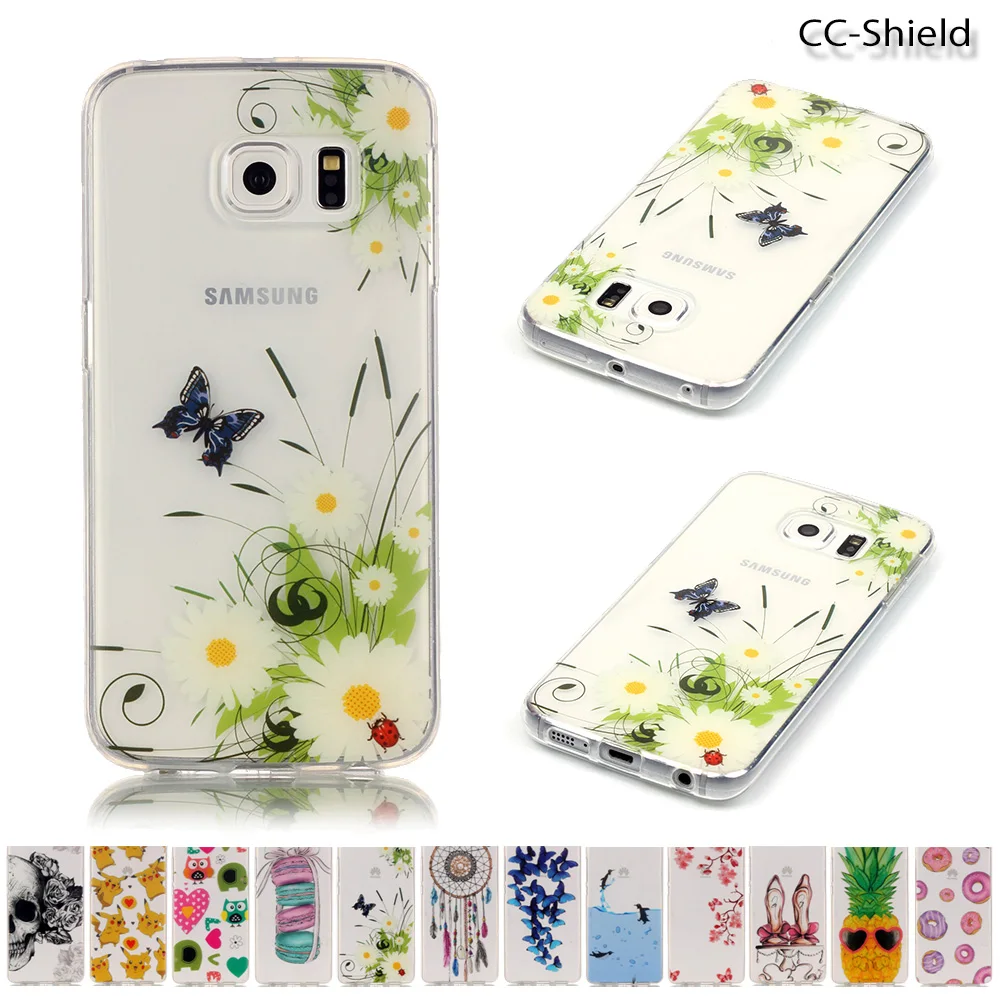 

Soft Silicone Case for Samsung Galaxy S6 edge S6edge SM-G925F SM-G925J TPU Phone Fitted Case for Galaxy S 6 edge G925F G925J bag