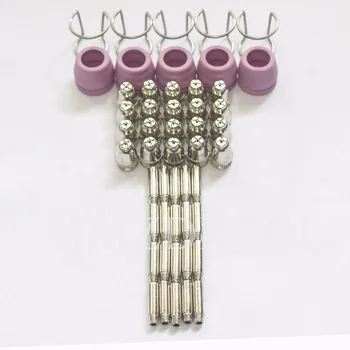 

SG55 AG60 50PCS Consumables KIT Electrodes Sheild Cups TIPS Spacer Guide for Plasma Cutter Welder Torch 50PK