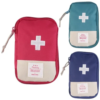 

Mini Outdoor First Aid Kit Bag Portable Travel Medicine Package Emergency Kit Bags Small Medicine Divider Storage Organizer